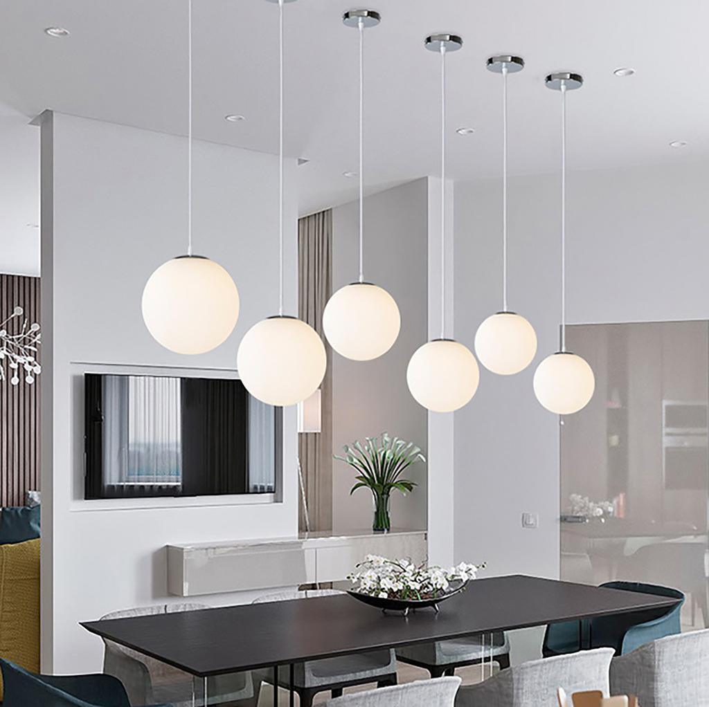 Single Head Spherical Glass Ball Chandelier, Creative And Personalized Restaurant, Clothing Store, Bar Counter, Aisle, Bubble Ball Chandelier