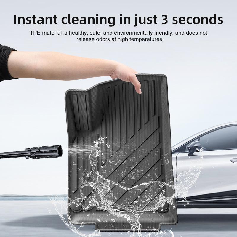 Custom Fit Dirt-Resistant TPE Floor Mats for 2022-2024 Rivian R1T