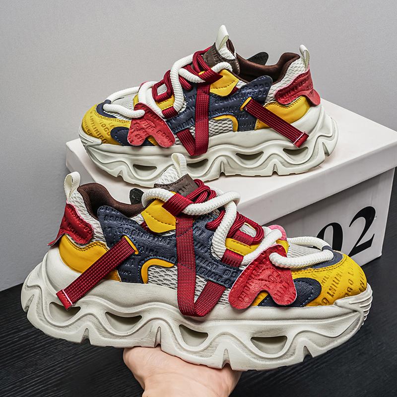 Men`s thick-soled height-increasing casual sports shoes
