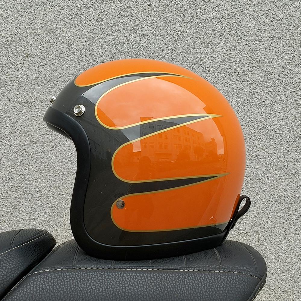 

Вінтажні TT&COCASCOS 3/4 Відкритий Шолом Jet Cafe Racer Вінтажний 500TX Мотошолом Катання на Скутері Мотоциклі Cascos XL