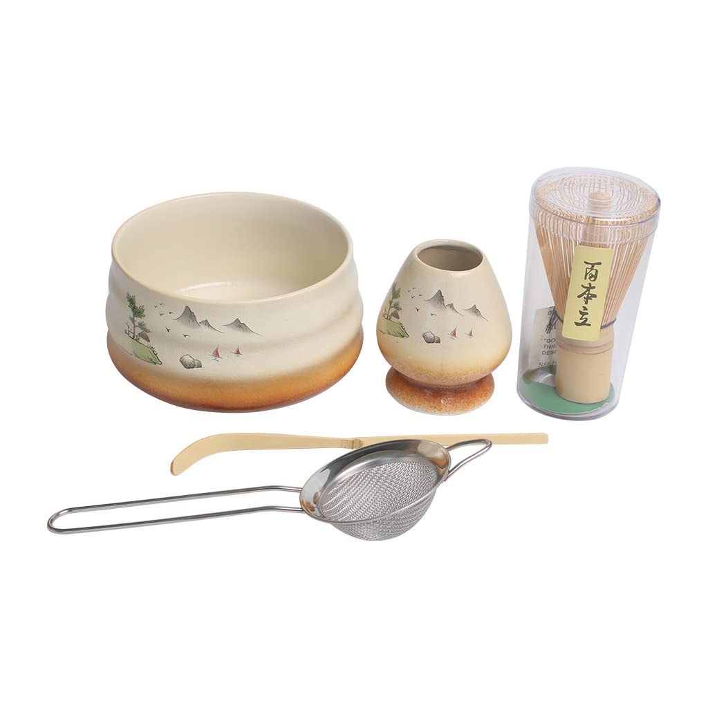 

Чайная церемония матча Венчик для матча Приготовление чая Набор для чая матча Идеально подходит для дома Аутентичная чайная церемония Пробный набор Часэн Нержавеющая сталь Протекание и Набор,