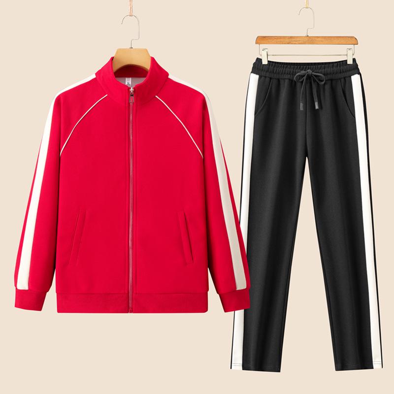Women's 2024 Autumn Casual Sportswear Set: Long Sleeve Top & Elastic Cuff Straight-Leg Pants.