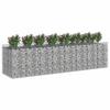 Gabion Raised Bed Set 4 Pcs Silver