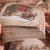 160 listů na knihu série Sweet Christmas, vzorovaný papír, různé vzory, popisovatelný, materiály pro zdobení scrapbooků