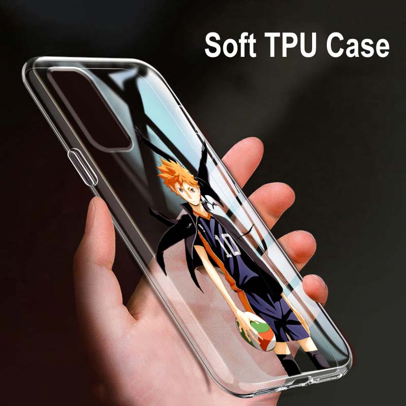 Haikyuu Hinata Attacks Anime For OPPO Reno7 SE 6 5 Z F 4G 5G Find X2 X3 Neo Lite Pro Plus Transparent Soft Phone Case Coque