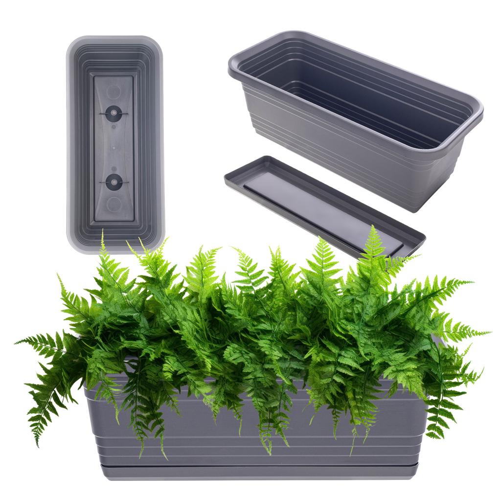 KADAX Balcony Flowerpot Flower Box + Stand