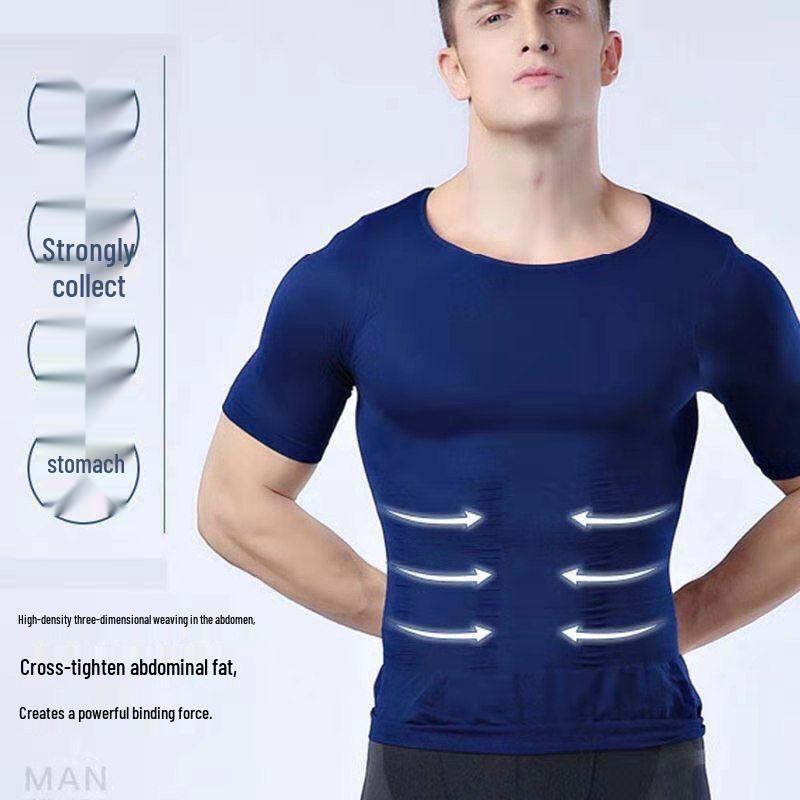 Men's Breathable Slimming Tummy Control Chest Binder Vest