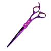 7.0-Inch Plated Color 5-Piece Pet Grooming Scissors Set: Straight, Curved Shears, Fishbone, Fine Teeth Shears, and Grooming Comb