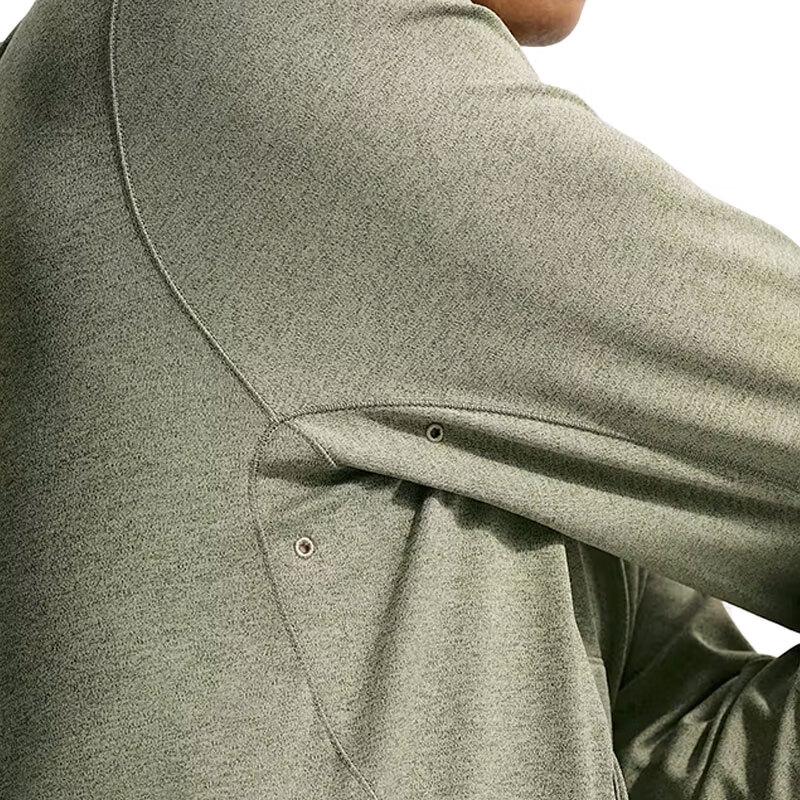 Nike Sweatshirts Men's Olive Green Hooded Moderate Regular II1305-320