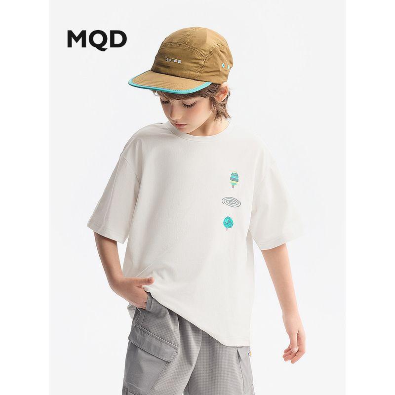 [Moisture-Absorbing and Quick-Drying] Mqd Children's Clothing Boys' Short-Sleeved T-Shirt Summer New Style Children's Cartoon Short-Sleeved Top