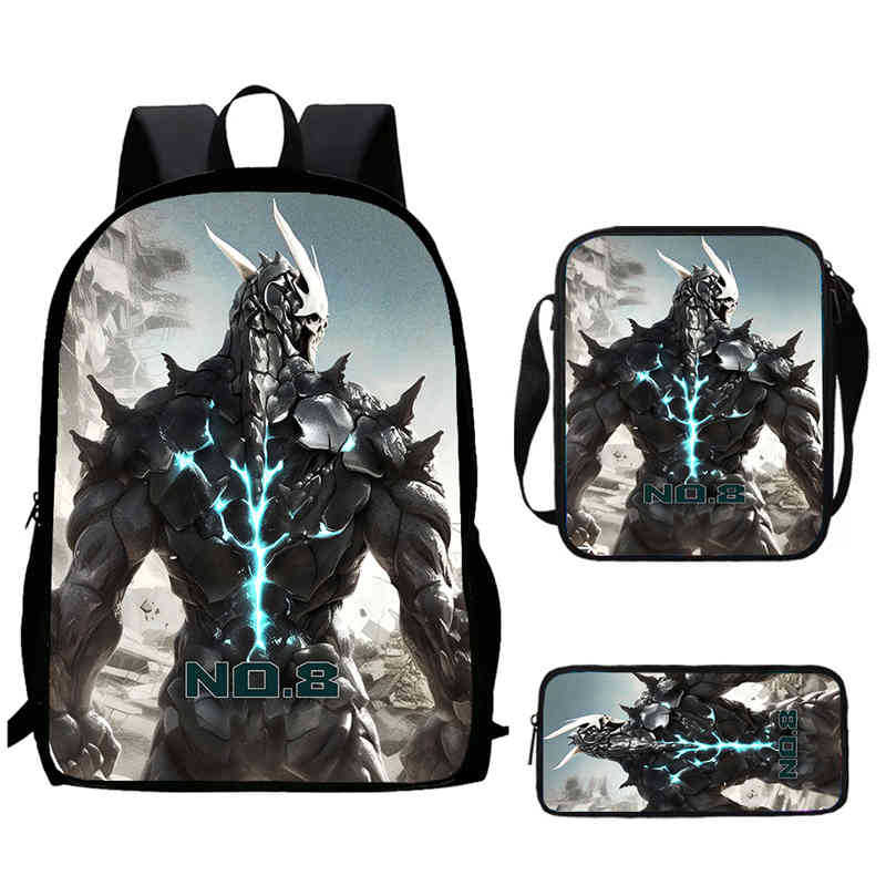 Monster No. 8 Schoolbag Multi-Functional Cross-Border Backpack