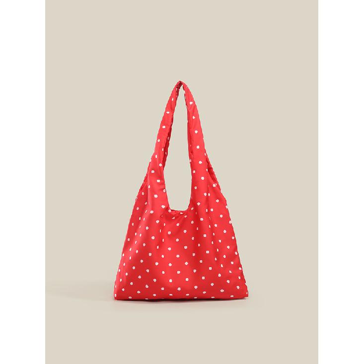 Korean-style ins red polka dot underarm bag for women, new summer model, large-capacity shoulder bag, daily commuter bag