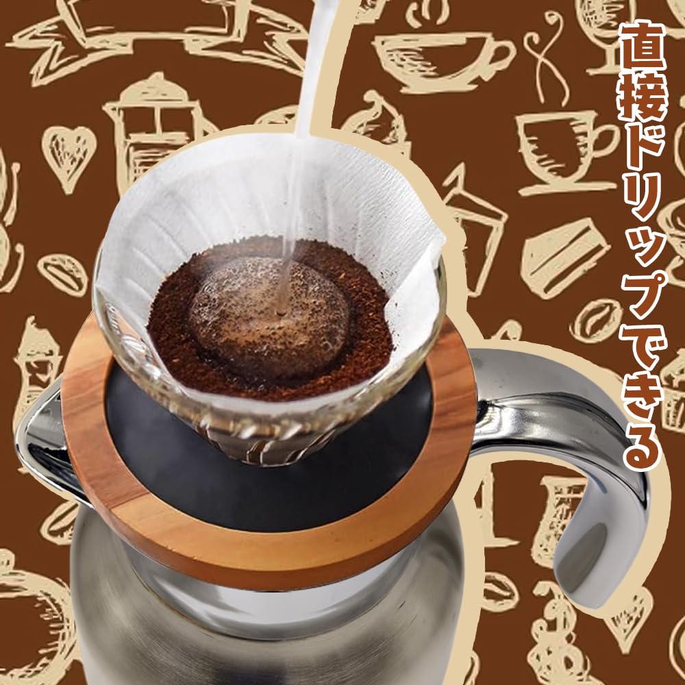 Diobao Coffee Thermal Tabletop Thermos Double Vacuum Insulated Tabletop Tabletop Stainless Cold Heat For Home Easy To Open and Labor Hard To Water