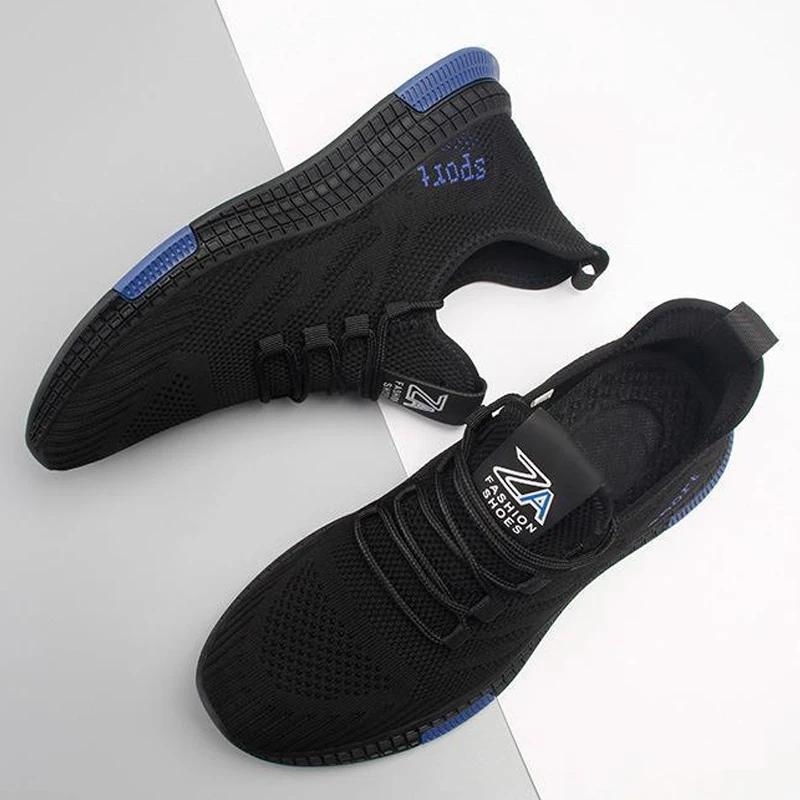 Mote Herre Sneakers Mesh Fritidssko Snøresko Herresko Lett Vulkansko Gåsko Zapatillas Hombre