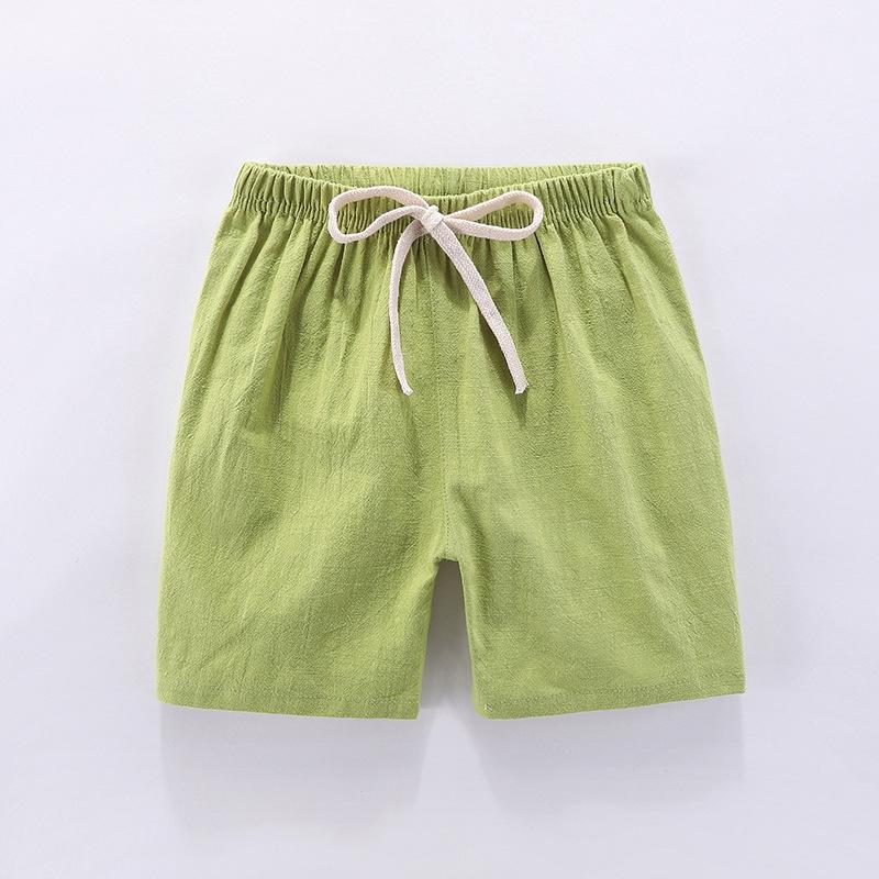 2020 Kids' Cotton Linen Korean-Style Summer Shorts: Trendy, Sporty Fashion