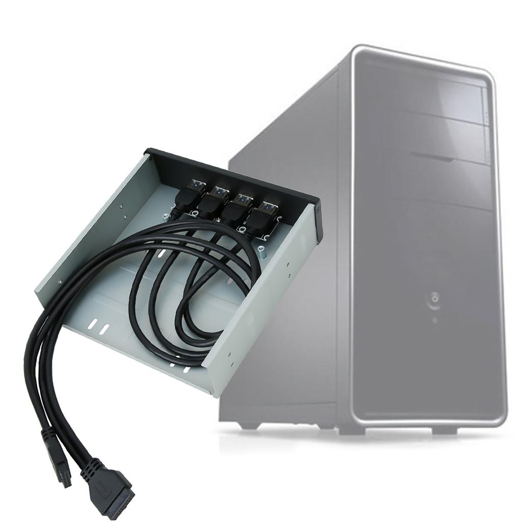 High Speed 20Pin 4 Port USB 3.0 Hub Optical Disk Driver Front Panel