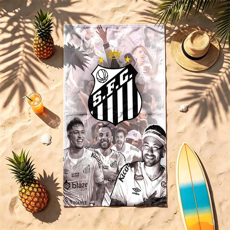 Santos Futebol Clube (14) Theme Beach Towel Sand Resistant Soft And Comfortable Suitable For The Pool Camping Yoga And Diving A Travel Essential