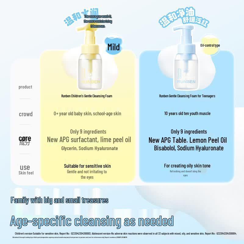 Runben Gentle Children's Cleansing Foam