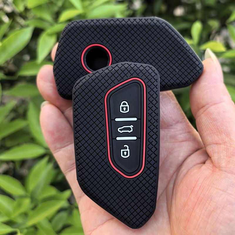For Seat Leon Mk4 Cupra Formentor For Skoda Octavia A8 Mk4 Mk8 For Vw Golf 8 Gti Id 4 Silicone Key Case Remote Car Key Cover