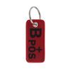 1 Stück Rote Serie Gestickter Schlüssel Cool Buchstabe Zitat Schlüsselanhänger Schlüsselanhänger Für Auto Motorrad Schlüsselanhänger Halter Schmuck Zubehör