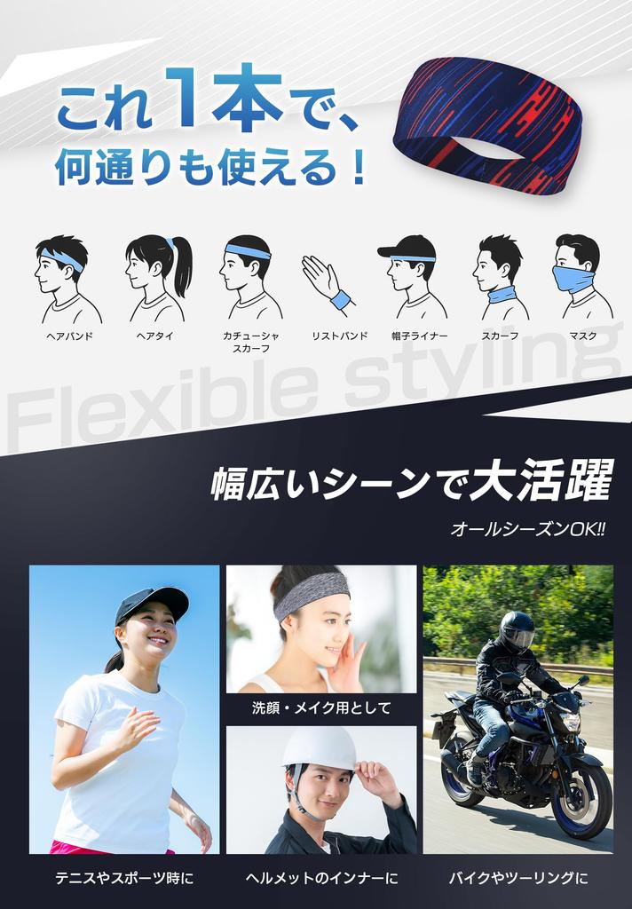 10cm Wide Forehead Perfect for Helmet Hair Face Set Men's Headband, Sweat-Blocking, Wide, Sweat-Wicking, Quick-Drying, Sports, Wear, Clips, Washing,