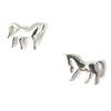 Les Trésors De Lily [M7614] - Silver 'Horses' Earrings (rhodium-plated)