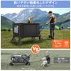 Housolution Carry Duża pojemność Ładowność Zewnętrzna składana Camping Convergence Wolnostojąca Pokrywa do przechowywania Czarny Wagon, 120L, 100kg, Wózek, Koszyk,