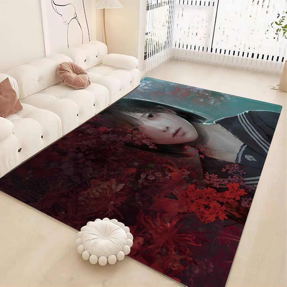 Horror Game S-Silent H-Hill Entrance Door Mat Nordic Style Bedroom Living Room Doormat Home Balcony Anti-Slip Modern Home Decor