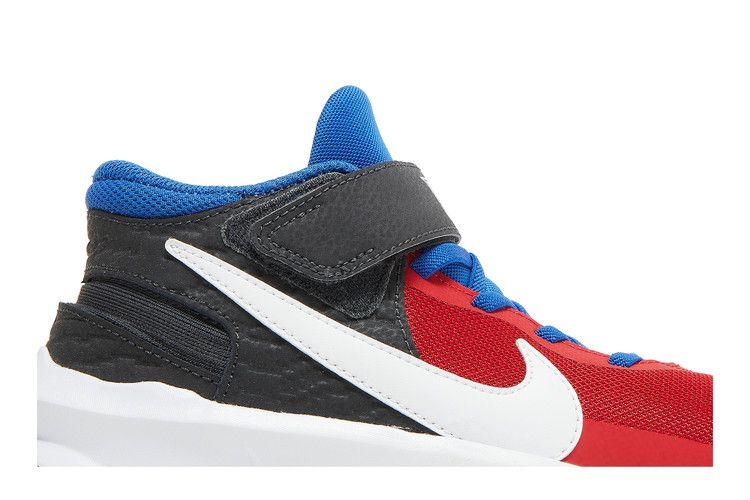 Nike Team Hustle D10 FlyEase GS 'University Red Game Royal'