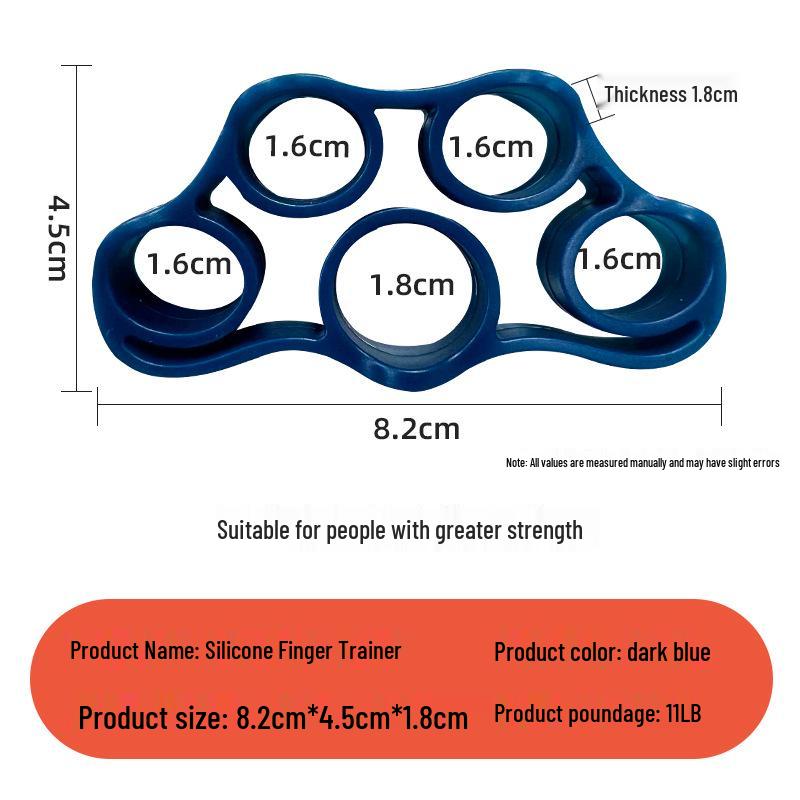 

Spot Silicone Finger Strength & Flexibility Resistance Ring Trainer 11 rings