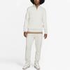 Nike Sportswear Club Logo Embroidered Half-Zip Design Stand Collar Pullover Sweatshirt Men Sweatshirt White DD4732-073