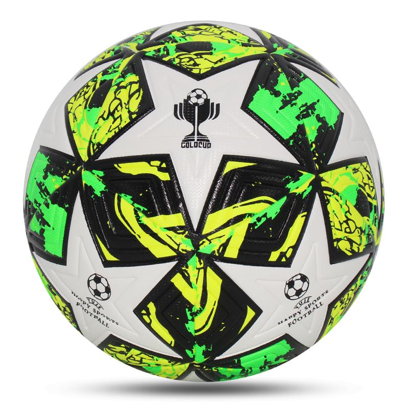 Palloni da calcio di alta qualità, misura ufficiale 4/5, materiale PU, senza cuciture, per partite all'aperto, allenamento di calcio, pallone da calcio