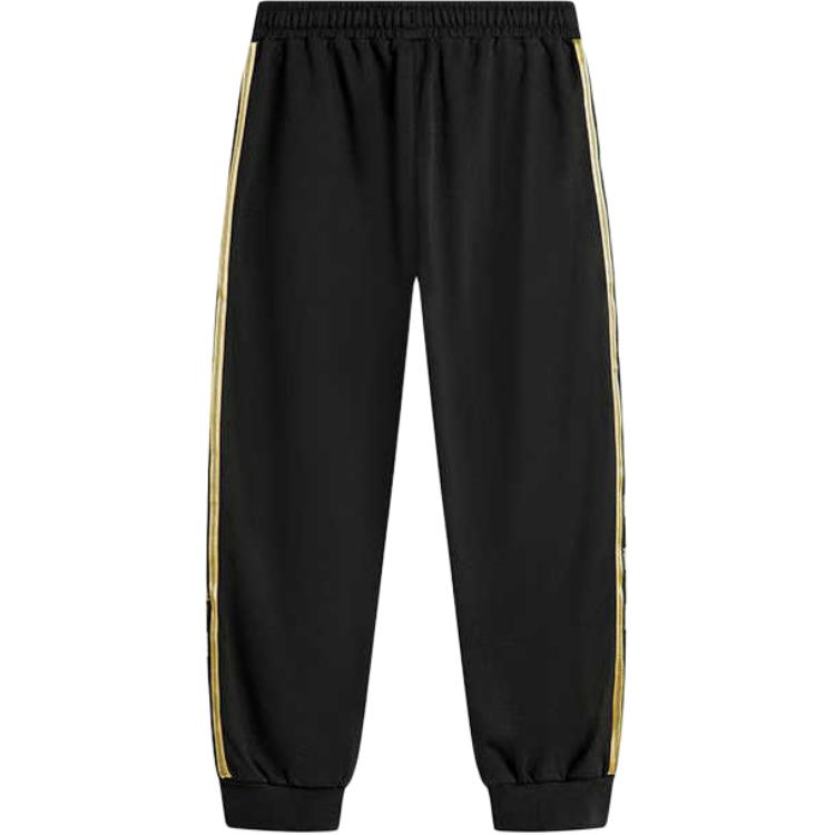 Puma Colorblock Locker Fit Tapered Retro Strick-Laufhose Herren Unterteile Schwarz 62582301