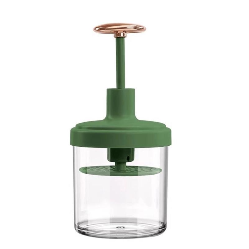 Tragbare Schaumreiniger-Flasche mit manueller Druckpumpe, durchsichtiger Arbeitsplatten-Spender für Reisen, Badezimmer, Fitnessstudio und Wohnheim