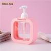 500ml Large Capacity Refillable Travel Bottles: Press-Type Transparent Shampoo, Shower Gel, and Hand Soap Dispensers