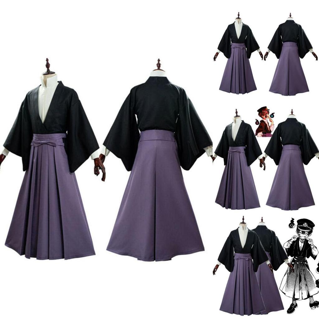Fancy Toilet Bound Hanako Kun Tsukasa Yugi Cosplay Costume Kimono Shirt Outfit Hat Set For Parties And Carnivals