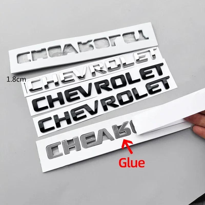 3D ABS Emblem Car Body Rear Trunk Sticker Badge For chevrolet Colorado HIGH COUNTRY malibu XL silverado spark LT Accessories