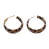 Sterling Silver PU Handmade Retro Leopard Print Ear Cuffs