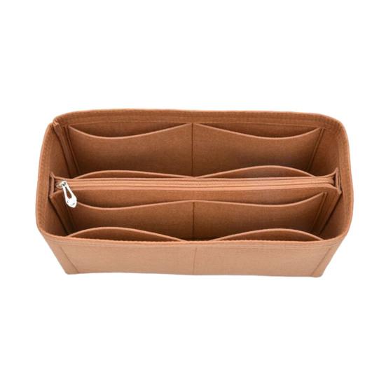 Tote Bag Insert Organizer Felt Insert with Multiple Pockets Makeup Phones Keys Organizer Protector for Tote Bag Interior Use