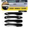 4x For 2017-22 Toyota Prius /Prime Door Handle Covers W/ Front Smartkey Black EA