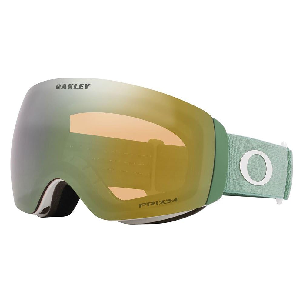 

Oakley Маска Flight Deck M Матовый шалфейно-золотой иридиевый, универсальный размер, линза Jade/Prizm,