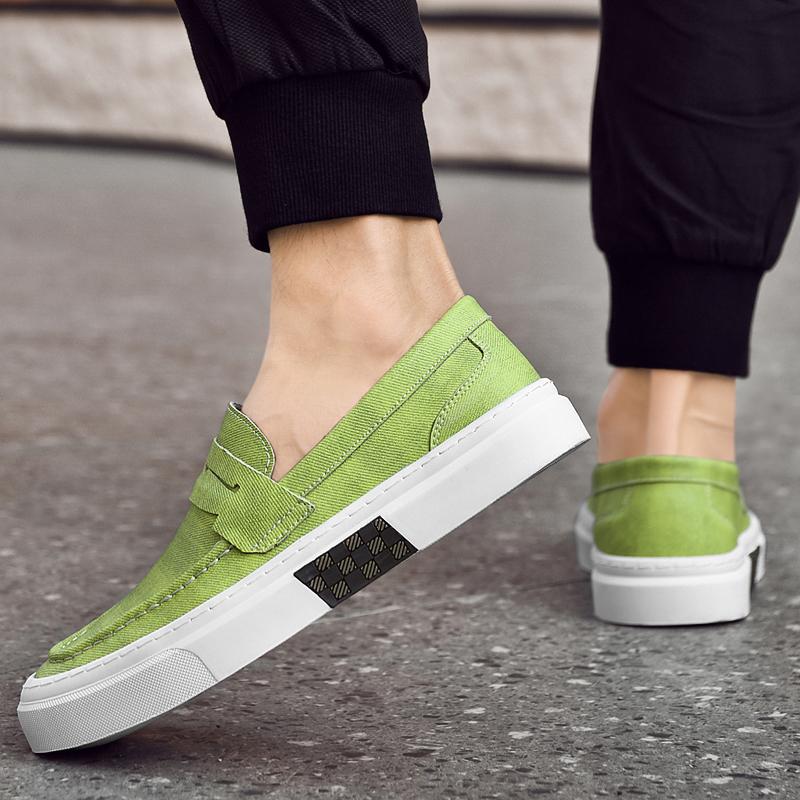 Youth Trend Men Loafers Shoes Luxury Men Shoes Spring and Autumn New Men's Leather Flat Bottom Walking Casual Shoes Men Sneakers