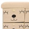 Pouf pliant 4 tiroirs bouclette "Ezzio" Atmosphera for Kids
