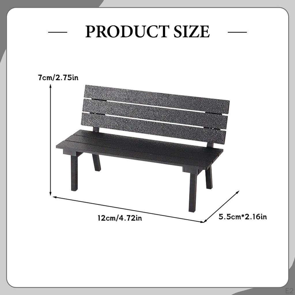 Miniature Outdoor Bench Furniture DIY Accessory Fairy Garden Accessories for Life