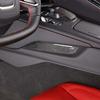 Soft Carbon Fiber Central Control Side Trim Sticker Strip For Corvette C8 20-25