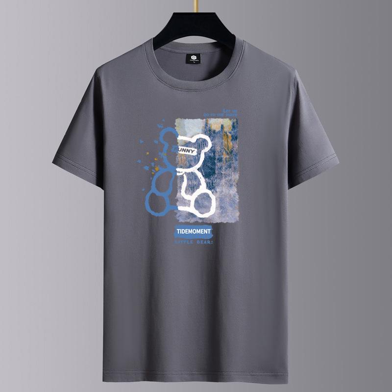 Men's Summer 2025 Cotton Loose Casual Short-Sleeve T-Shirt