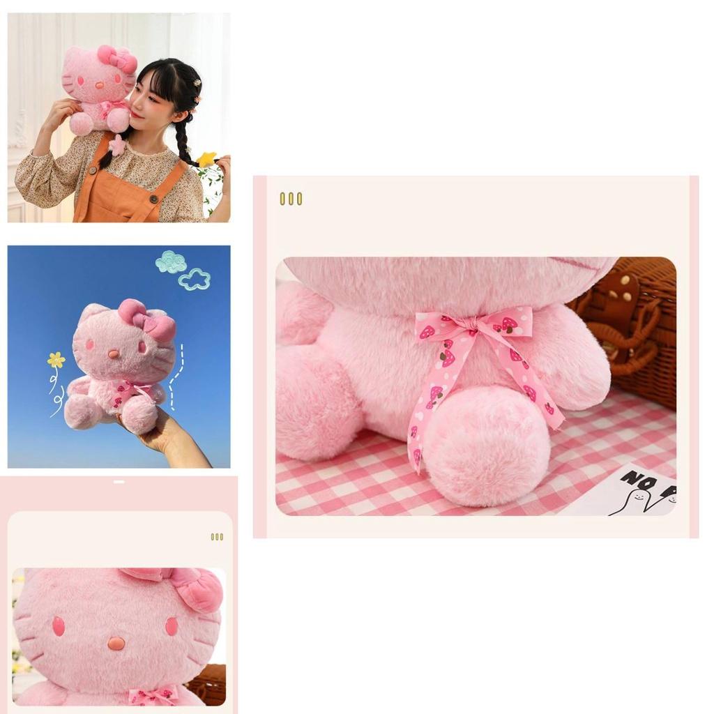 Super Soft Plush Pink Kitty Stuffed Animal Toy For Kids Perfect Birthday Gift