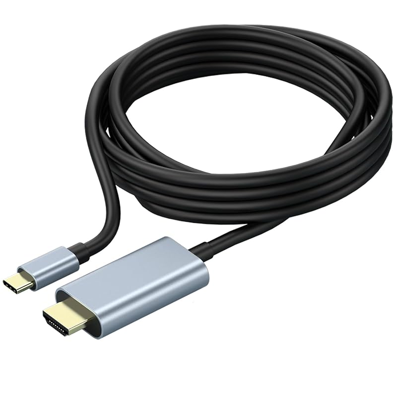 

Перехідний кабель USB типу C HDMI USB типу C від адаптера перетворення 2M 4K 30Hz Thunderbolt 3/4 MacBook/MacBook Air/MacBook Сумісний із Pro/Galaxy