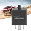 Releu de semnalizare auto reglabil cu 3 pini, Contact normal deschis, reglare frecvență, releu de semnalizare DC12V
