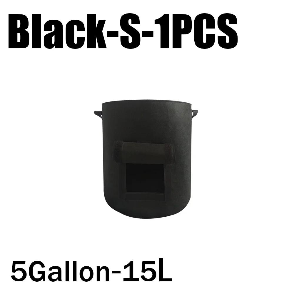 

5/3/2/1PC Felt Plant Grow Bags Nonwoven Fabric Garden Potato Pot Greenhouse Vegetable Growing Bags Vegetable Seedling Bag